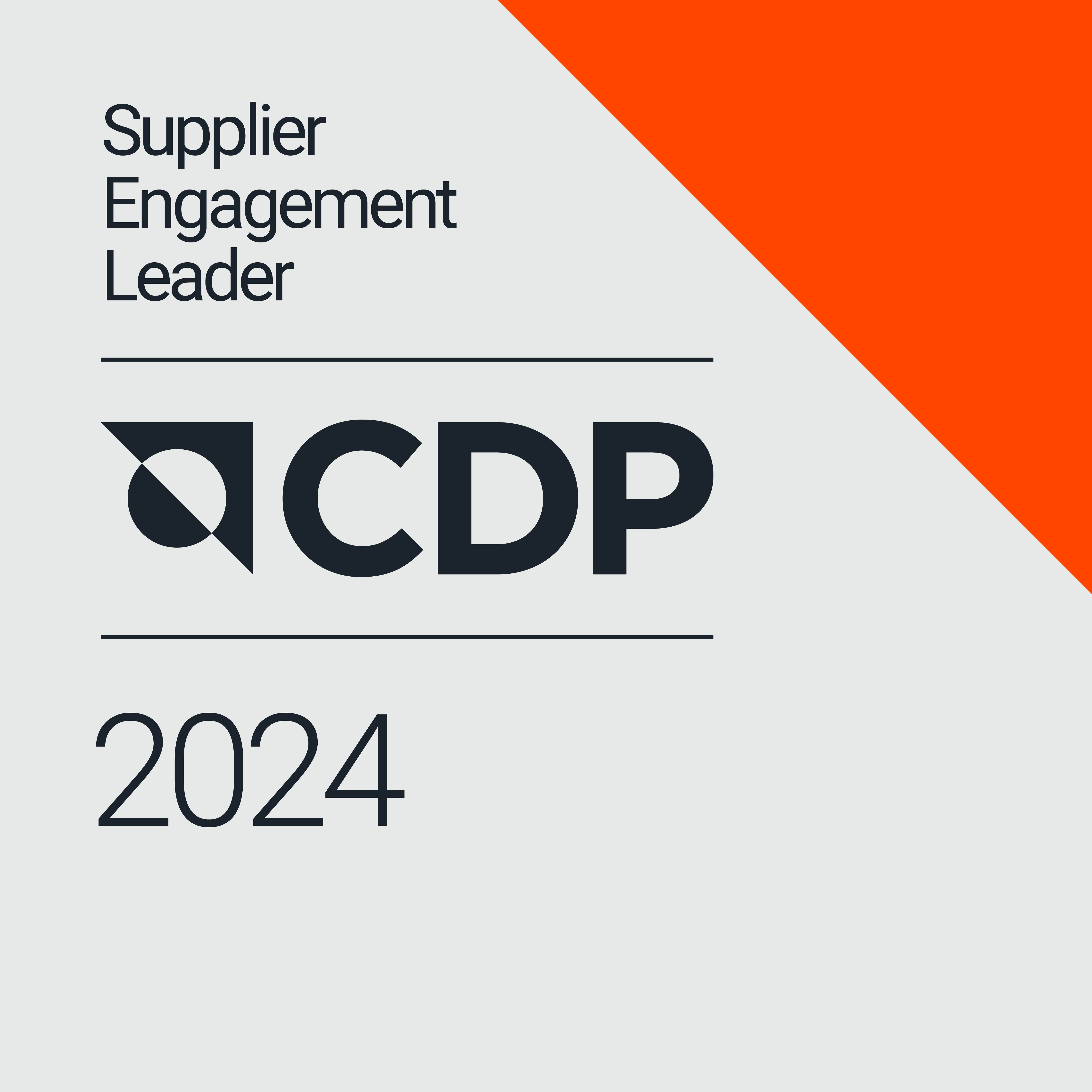 CDP Supplier Engagement Leader 2024 badge