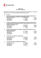 AGM results screenshot